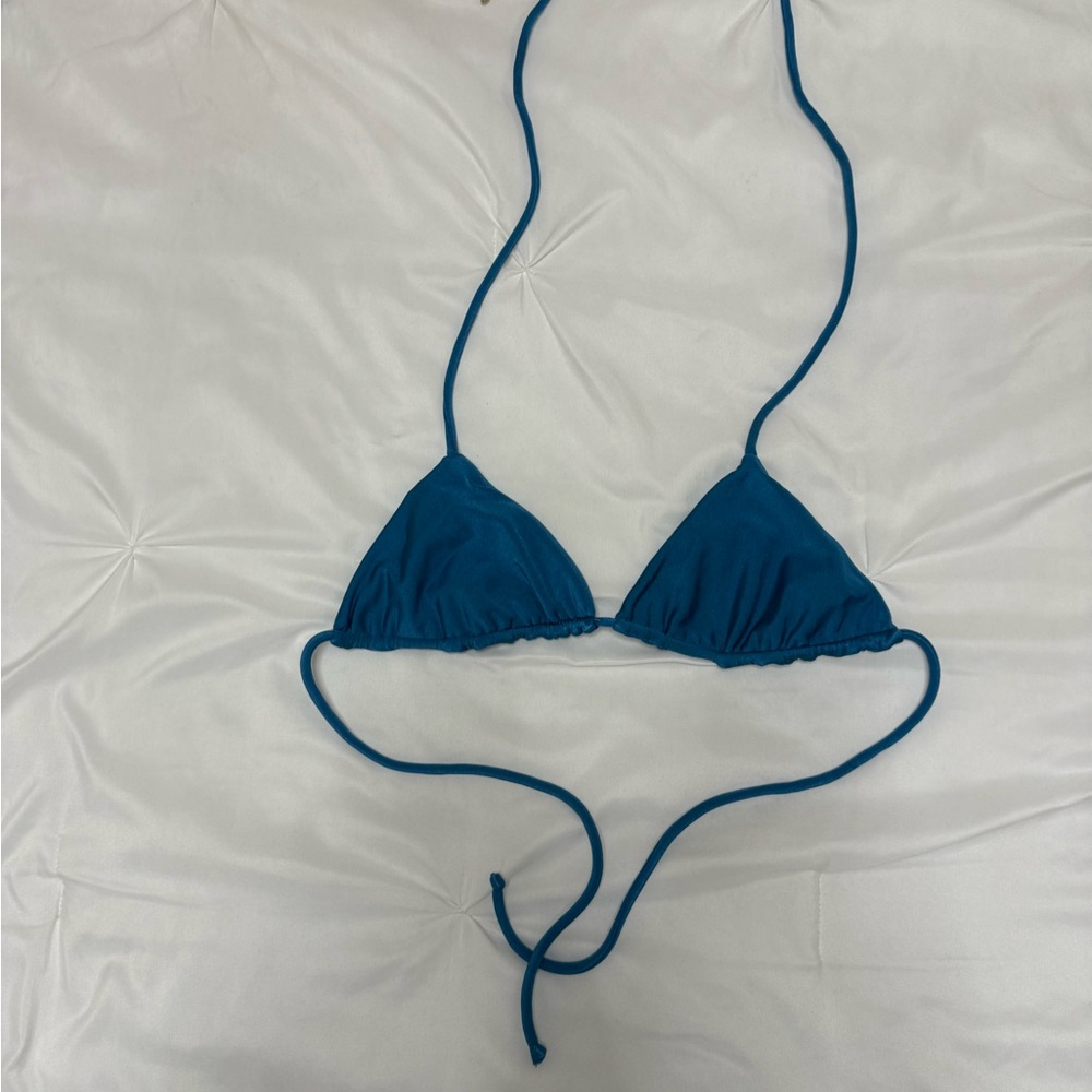 Blue Triangle Bikini Set by Maheli Heli